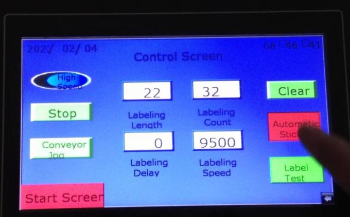 Objekta noteikšanas burvju acs automātiskā divpusējo uzlīmju uzlīmēšanas mašīna ar pagriežamo galdu