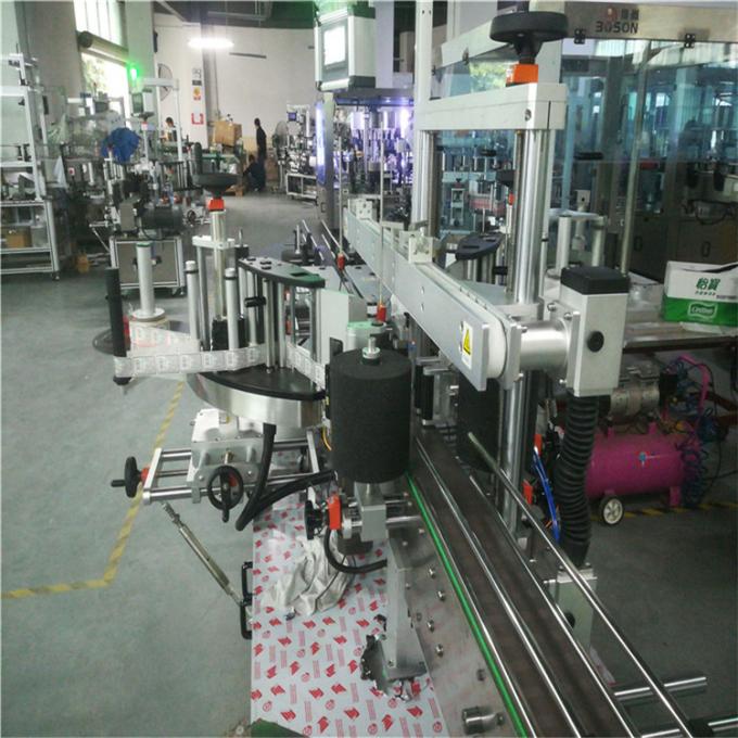 Kvadrātveida pudeles marķēšanas mašīna, pašlīmējošā etiķetēšanas mašīna sešstūrainajām un kvadrātveida burkām