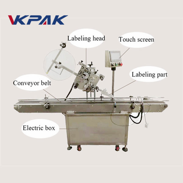 Elektriskā acu automātiskā plakanās virsmas etiķetes aplikatora šķiltavu marķēšanas mašīna