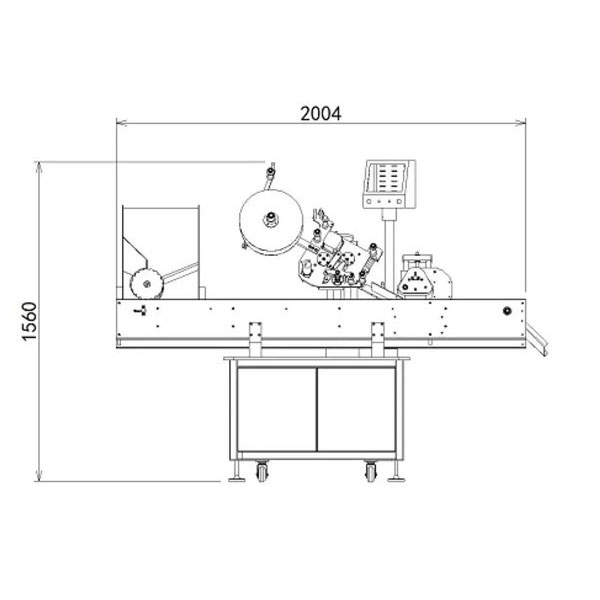 Ātrgaitas pilnībā automātiska flakona marķēšanas mašīna mazai pudelei
