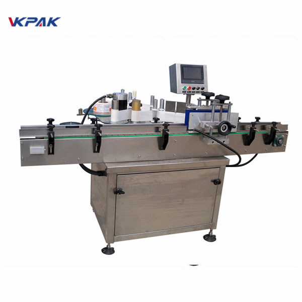 SUS304 servomotora automātiskā apaļas pudeles marķēšanas mašīnas PLC vadība