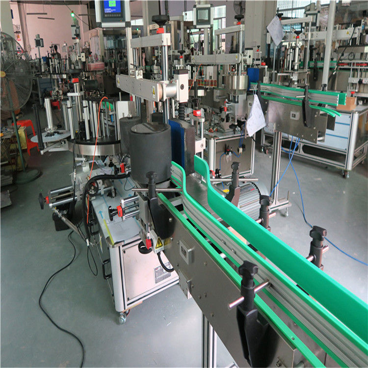 Ķīna Double Side pašlīmējošās uzlīmes pudeles marķēšanas mašīna 190mm Height Max piegādātājs